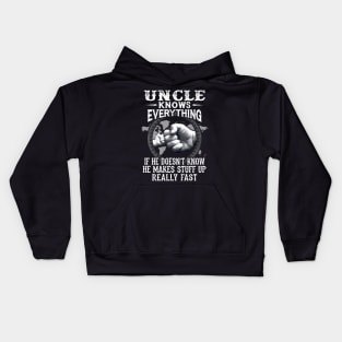 Uncle Knows Everything If He Doesn't Know Father's Day Kids Hoodie